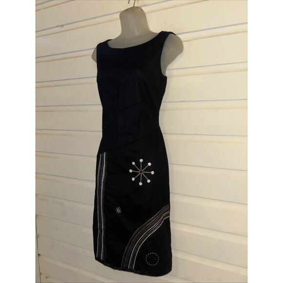 Didier Parakian Virgin Wool And Cashmere Blend Sleeveless Dress Size 8 - Picture 3 of 8